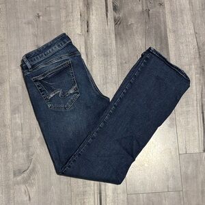 Silver Jeans Dark Blue Women's Boot Cut Jeans